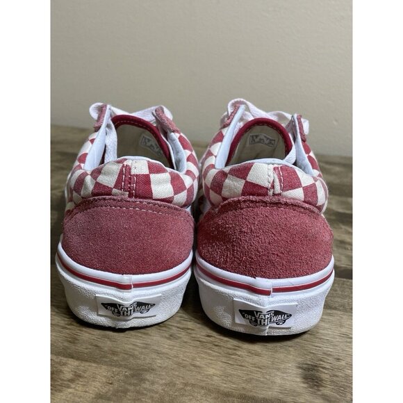 Vans Classic Checkerboard | Suede Red & White | Men’s Size 5.5 • Women’s 7 - Picture 4 of 9